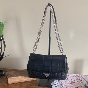 Michael Kors Soho Leather Handbag Black  Classic Luxury 216